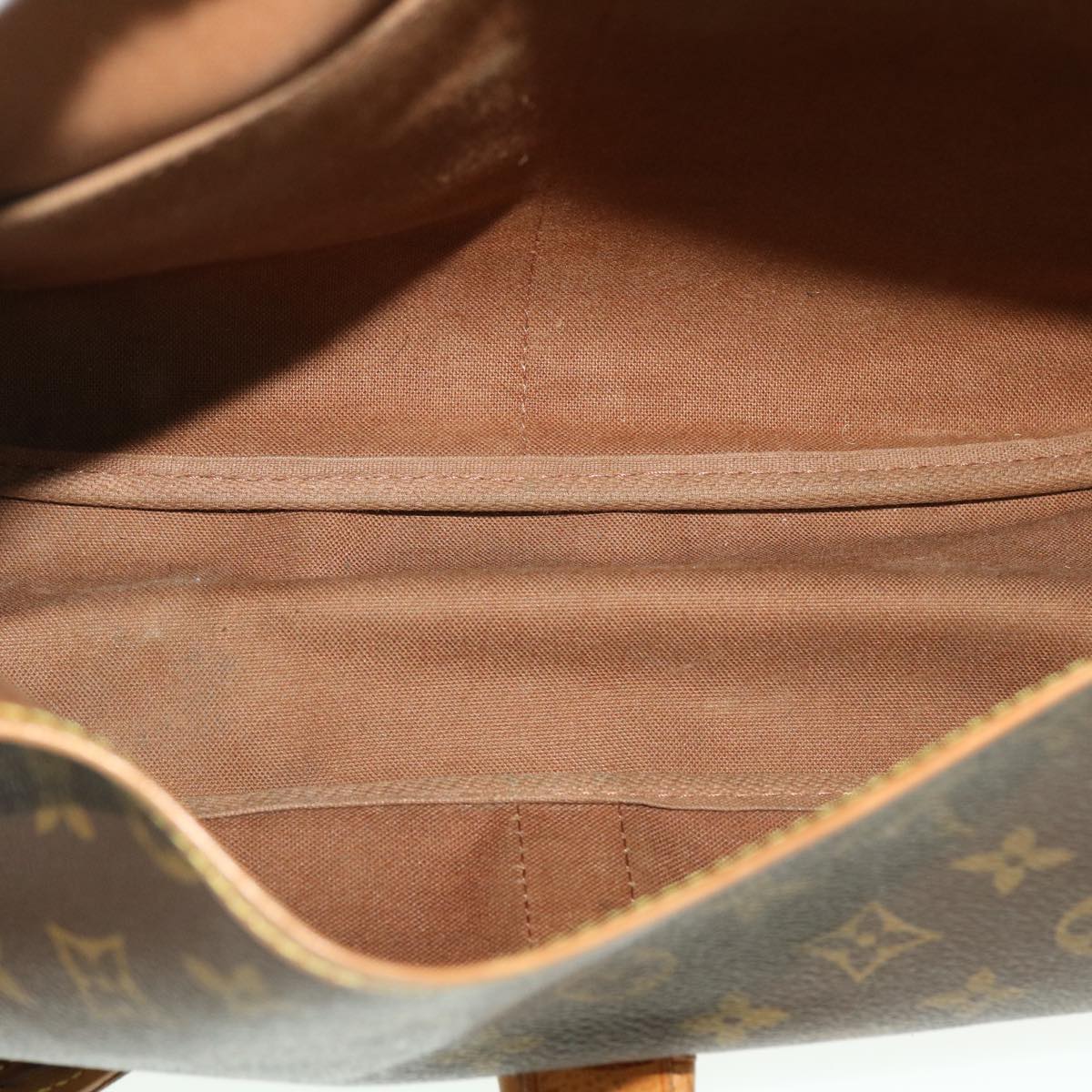 LOUIS VUITTON Monogram Saumur 35 Shoulder Bag M42254 LV 43922