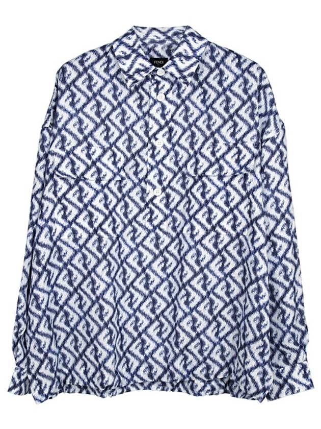 Luxury Fendi Linen Long Sleeve Shirt
