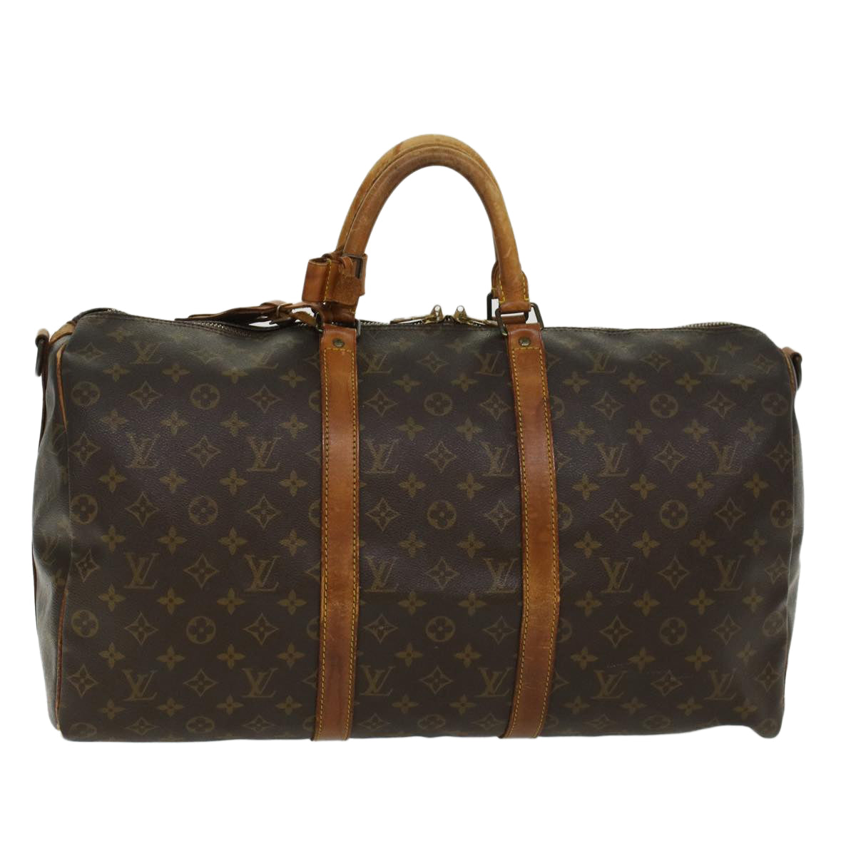 LOUIS VUITTON Monogram Keepall Bandouliere 50 Boston Bag M41416 LV 43963
