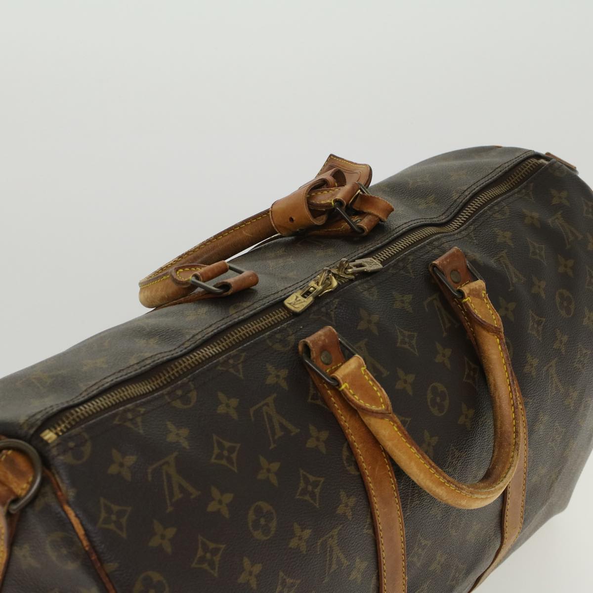 LOUIS VUITTON Monogram Keepall Bandouliere 50 Boston Bag M41416 LV 43963