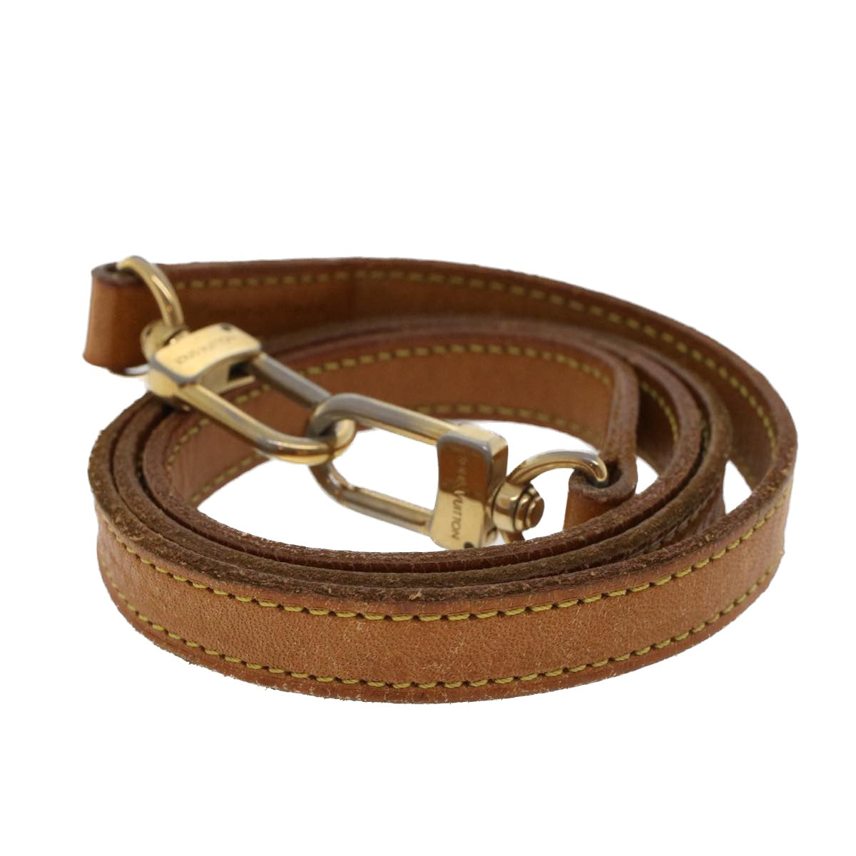LOUIS VUITTON Shoulder Strap Leather 36.6"" Beige LV 43971