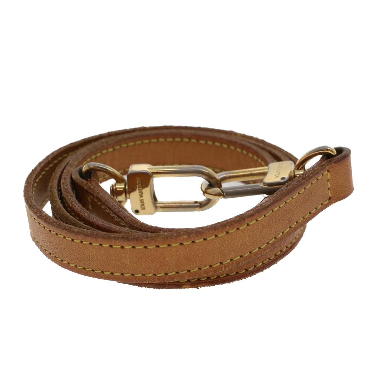 LOUIS VUITTON Shoulder Strap Leather 36.6"" Beige LV 43971