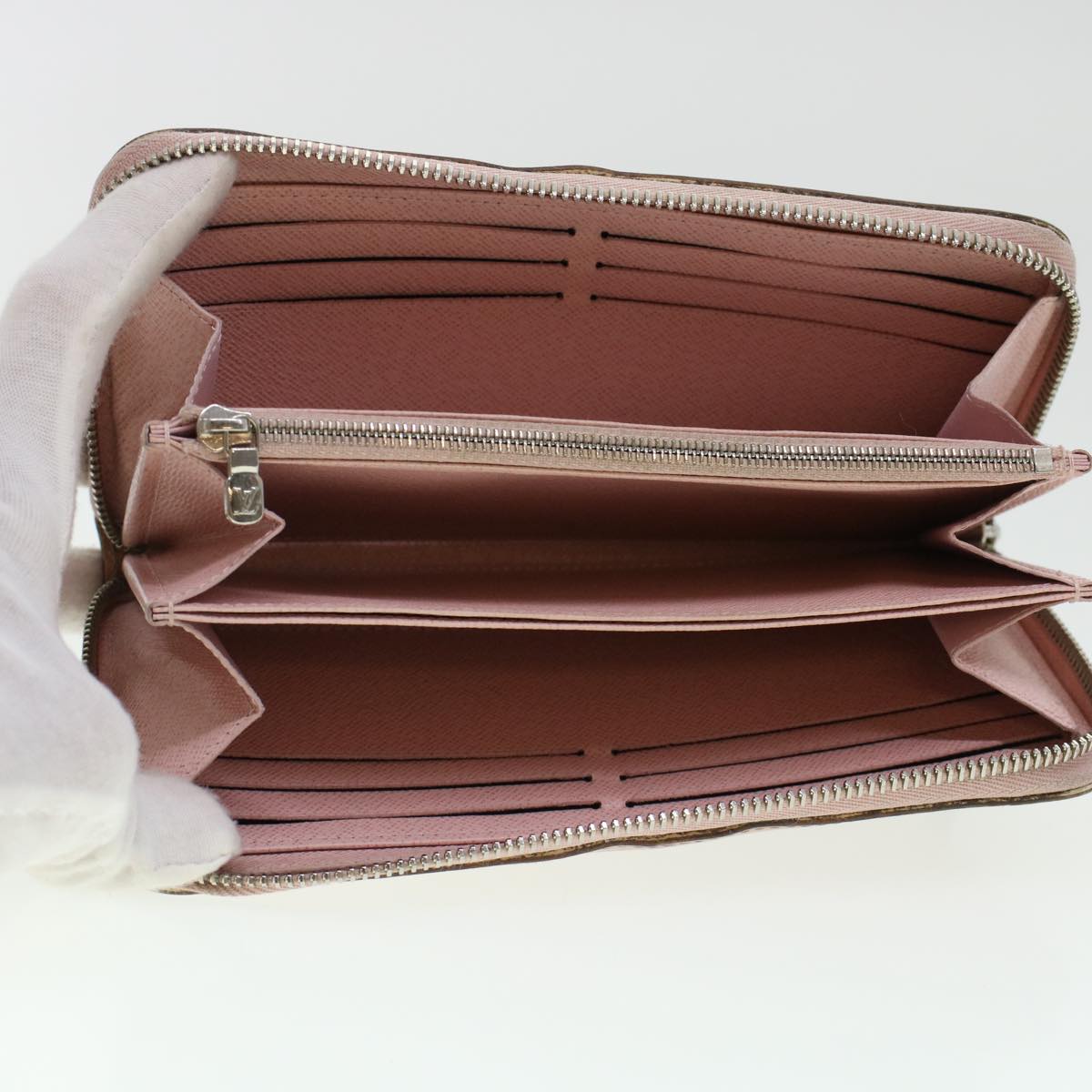 LOUIS VUITTON Epi Zippy Wallet Long Wallet Rose Valerine M61863 LV 43984