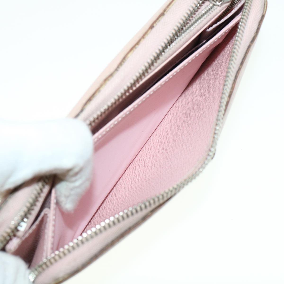 LOUIS VUITTON Epi Zippy Wallet Long Wallet Rose Valerine M61863 LV 43984