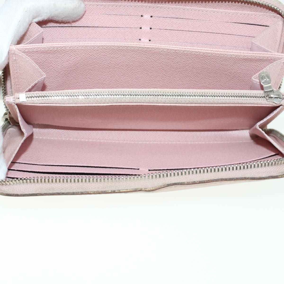 LOUIS VUITTON Epi Zippy Wallet Long Wallet Rose Valerine M61863 LV 43984