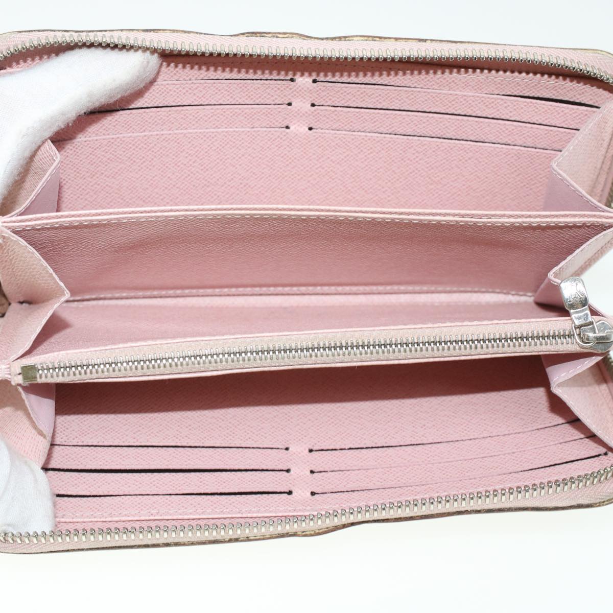 LOUIS VUITTON Epi Zippy Wallet Long Wallet Rose Valerine M61863 LV 43984
