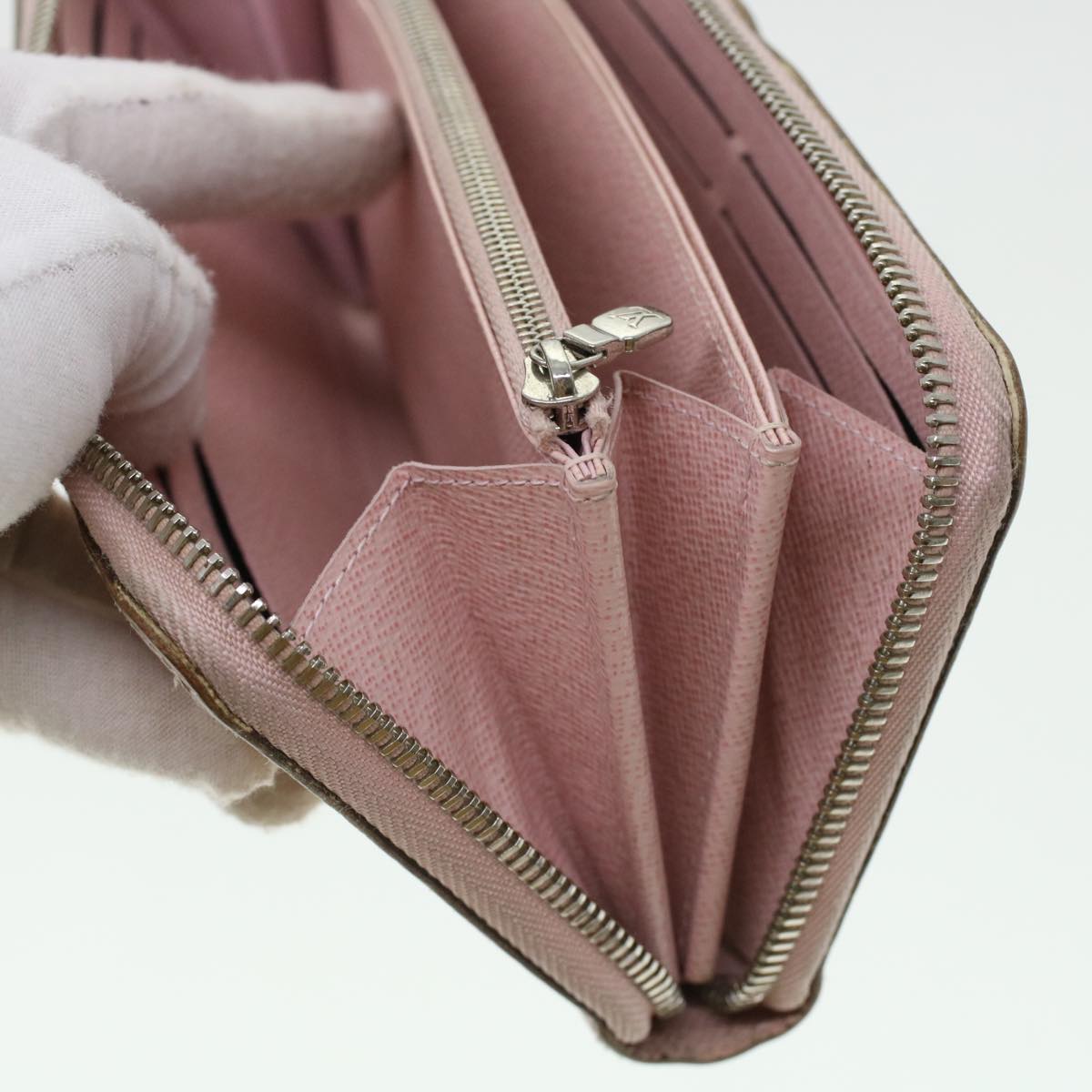 LOUIS VUITTON Epi Zippy Wallet Long Wallet Rose Valerine M61863 LV 43984