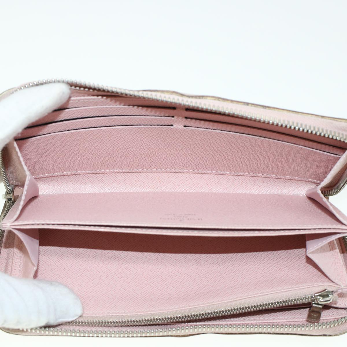 LOUIS VUITTON Epi Zippy Wallet Long Wallet Rose Valerine M61863 LV 43984
