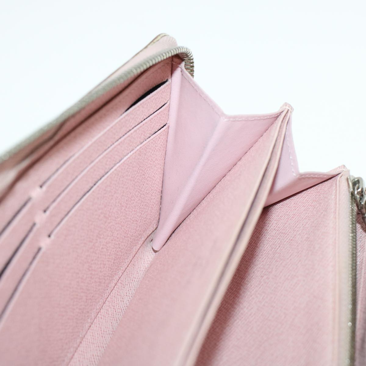 LOUIS VUITTON Epi Zippy Wallet Long Wallet Rose Valerine M61863 LV 43984