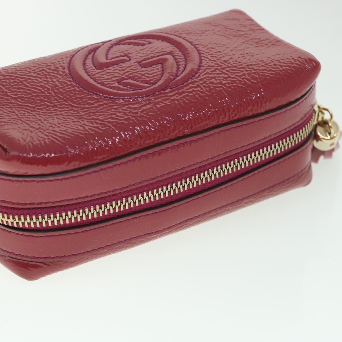 Gucci Interlocking G  Patent Leather Clutch Bag ()