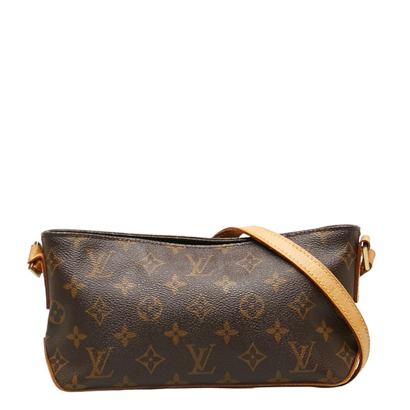 Louis Vuitton Monogram Trolley  Shoulder Bag M51240 Brown PVC Leather  Louis Vuitton