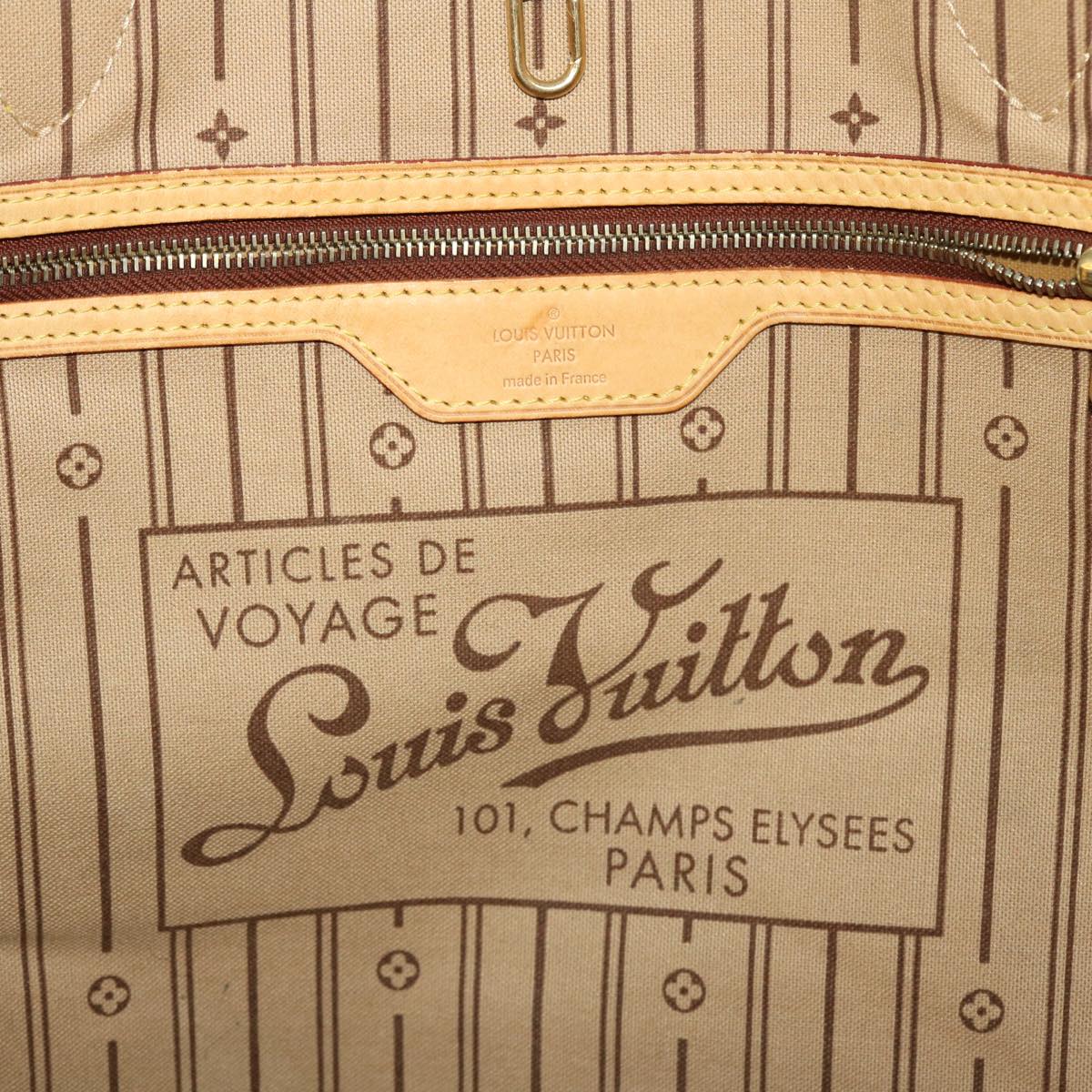 LOUIS VUITTON Monogram Neverfull GM Tote Bag M40157 LV 44002