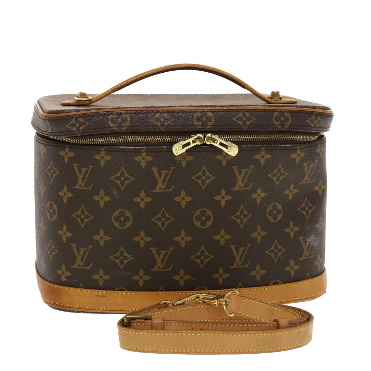LOUIS VUITTON Monogram Nice Hand Bag 2way M47280 LV 44015