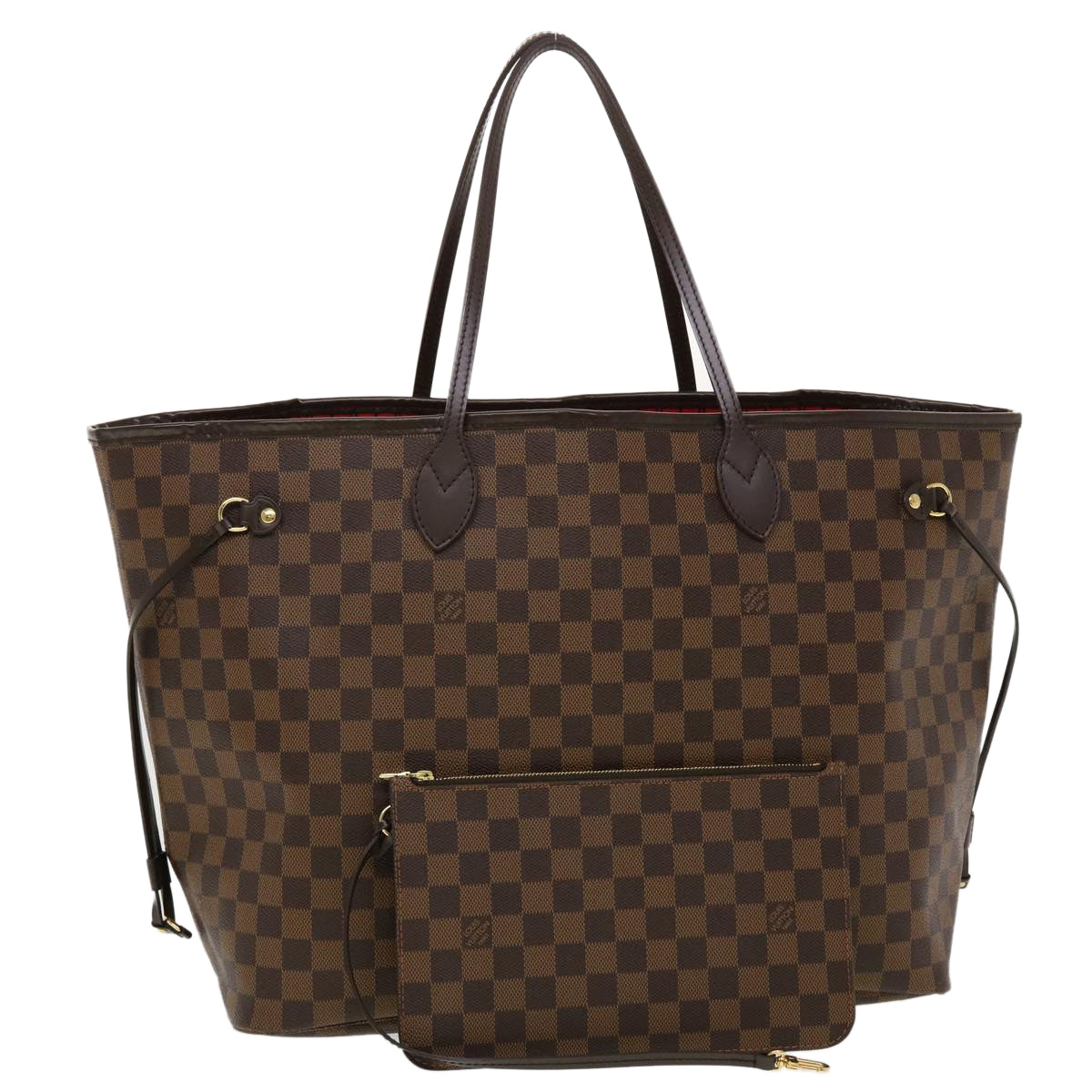LOUIS VUITTON Damier Ebene Neverfull GM Tote Bag N51106 LV 44034