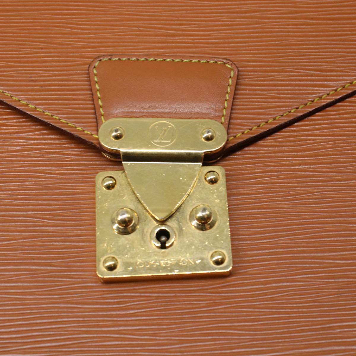 LOUIS VUITTON Epi Porte Documents Bandouliere Briefcase Brown M54468 44097