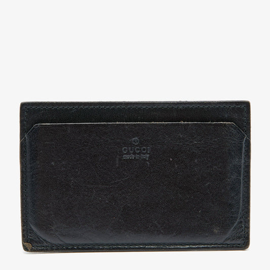 Luxury Gucci Trending 2025 Black Leather Card Holder..