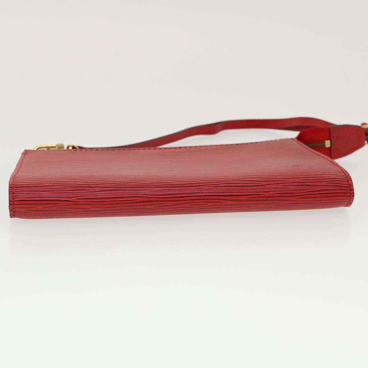 LOUIS VUITTON Epi Pochette Accessoires Pouch Red M52947 LV 44170