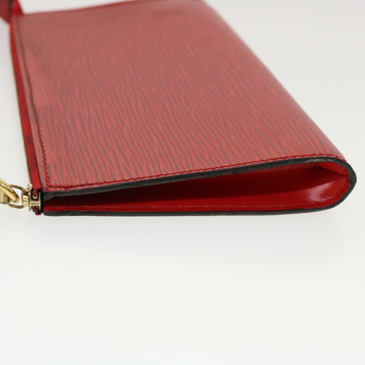 LOUIS VUITTON Epi Pochette Accessoires Pouch Red M52947 LV 44170