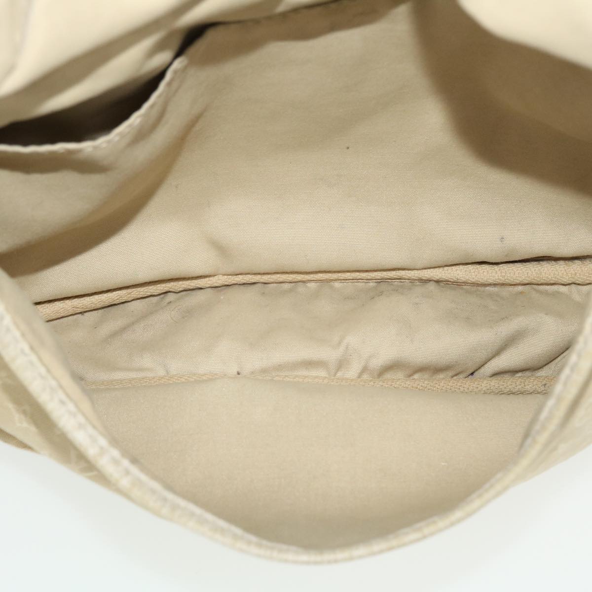 LOUIS VUITTON Monogram Mini Lin Saumur PM Shoulder Bag Ivory M95314 44195