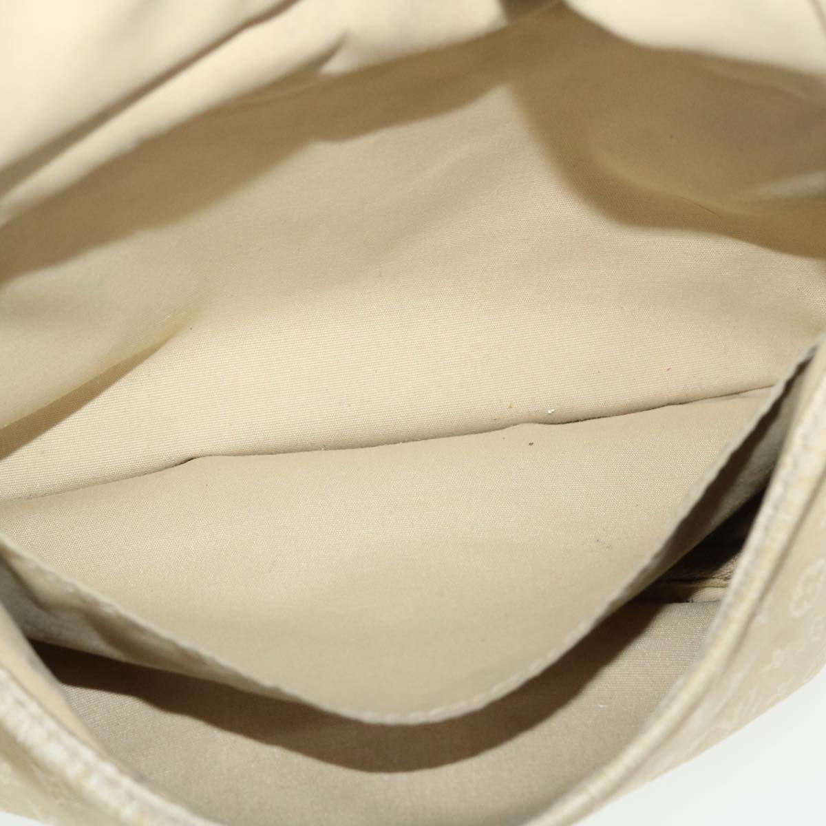 LOUIS VUITTON Monogram Mini Lin Saumur PM Shoulder Bag Ivory M95314 44195