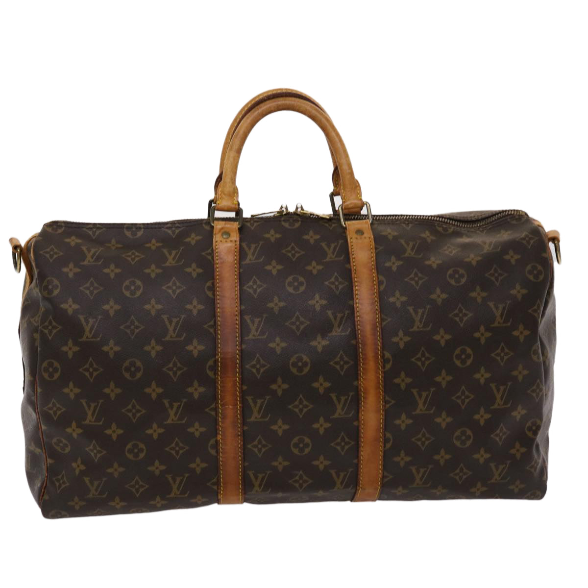 LOUIS VUITTON Monogram Keepall Bandouliere 50 Boston Bag M41416 LV 44208