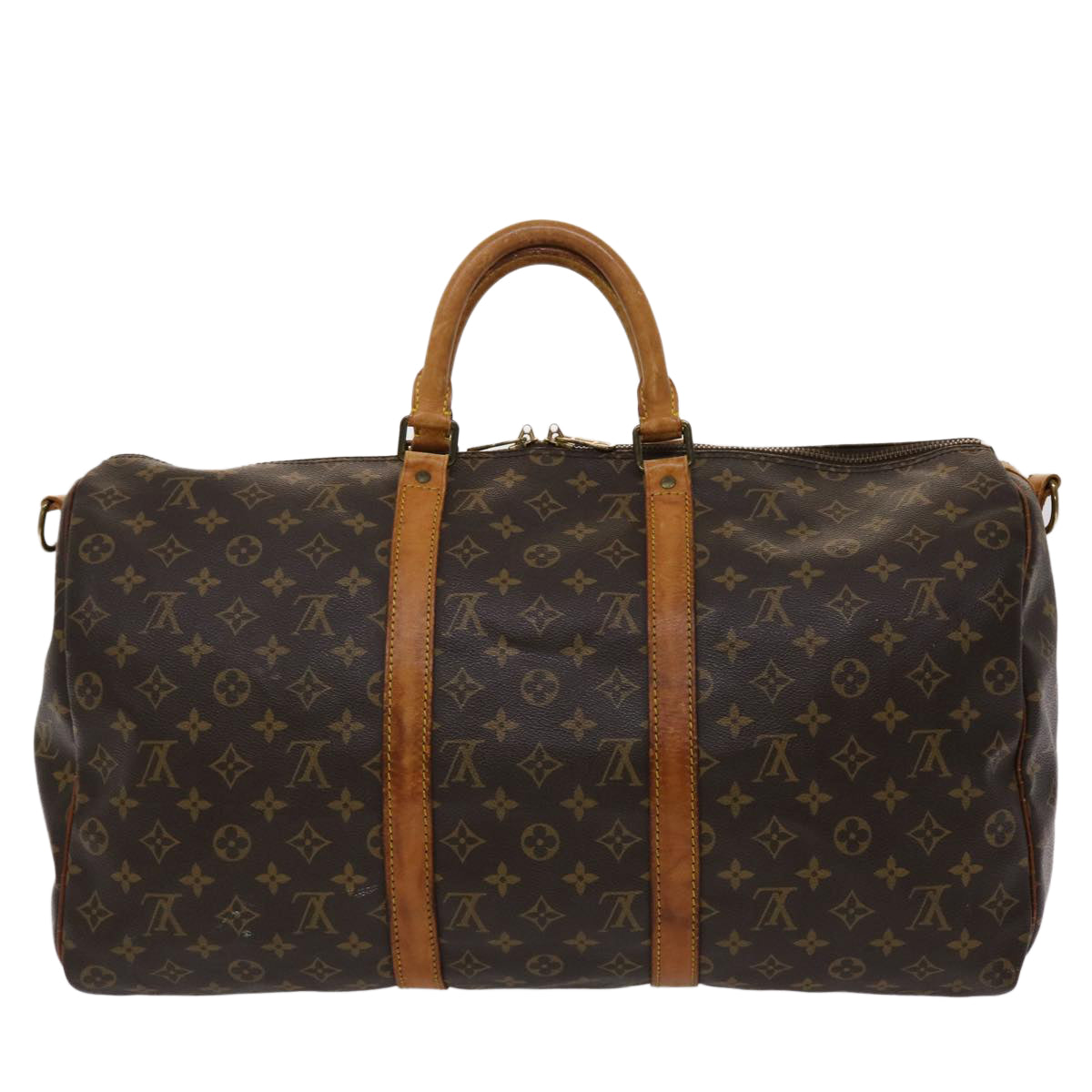 LOUIS VUITTON Monogram Keepall Bandouliere 50 Boston Bag M41416 LV 44208