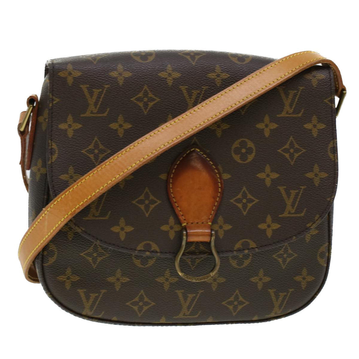 LOUIS VUITTON Monogram Saint Cloud GM Shoulder Bag M51242 LV 44222