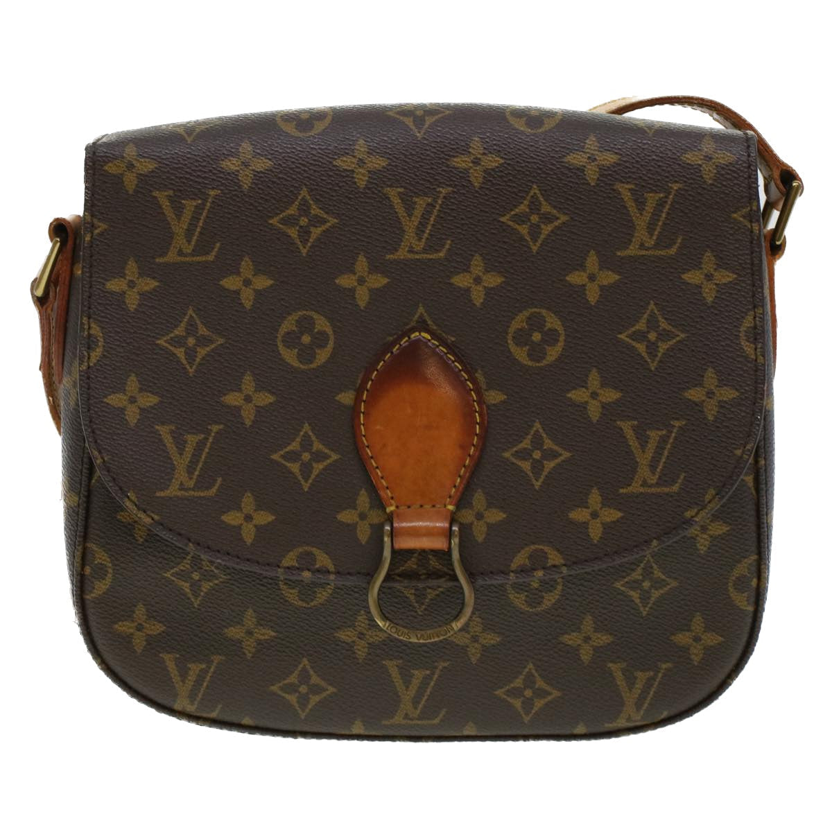 LOUIS VUITTON Monogram Saint Cloud GM Shoulder Bag M51242 LV 44222