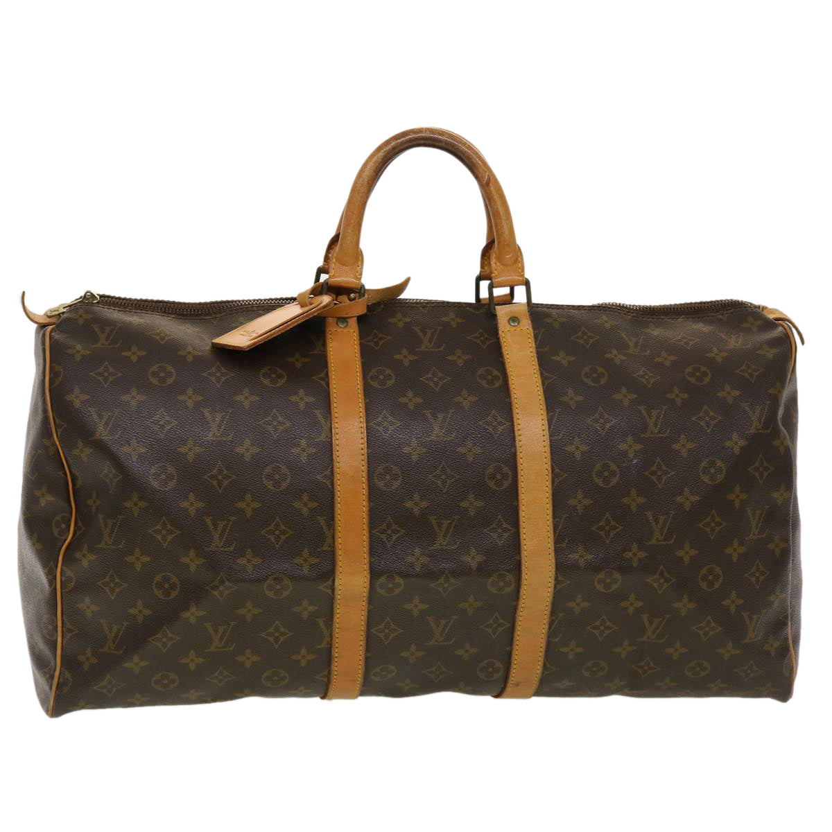 LOUIS VUITTON Monogram Keepall 55 Boston Bag M41424 LV 44228