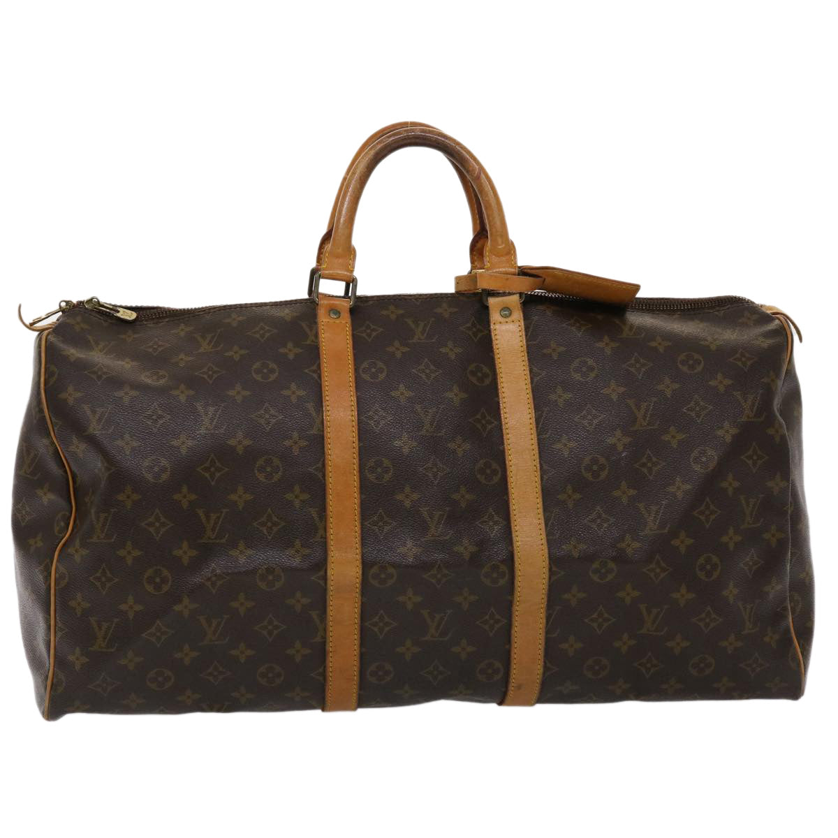 LOUIS VUITTON Monogram Keepall 55 Boston Bag M41424 LV 44228