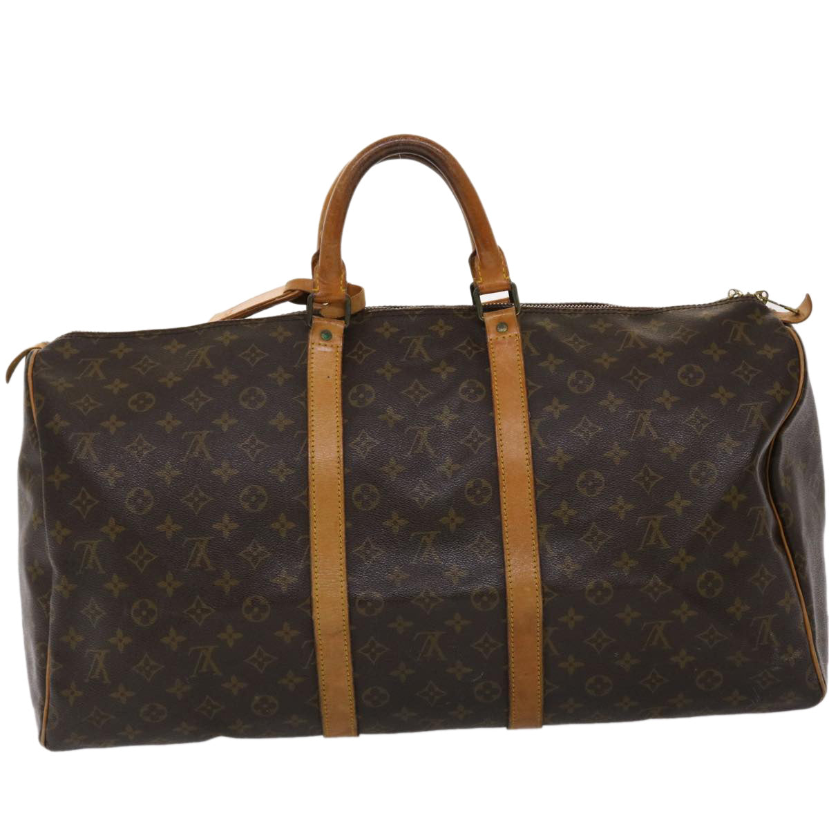 LOUIS VUITTON Monogram Keepall 55 Boston Bag M41424 LV 44228