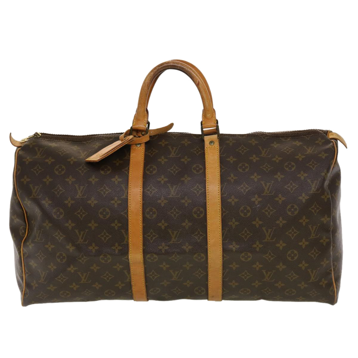LOUIS VUITTON Monogram Keepall 55 Boston Bag M41424 LV 44228