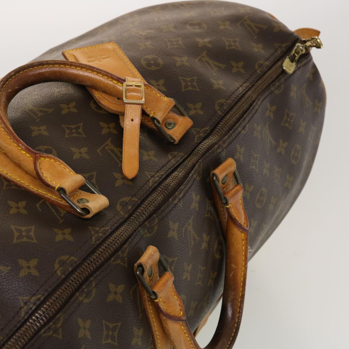 LOUIS VUITTON Monogram Keepall 55 Boston Bag M41424 LV 44228