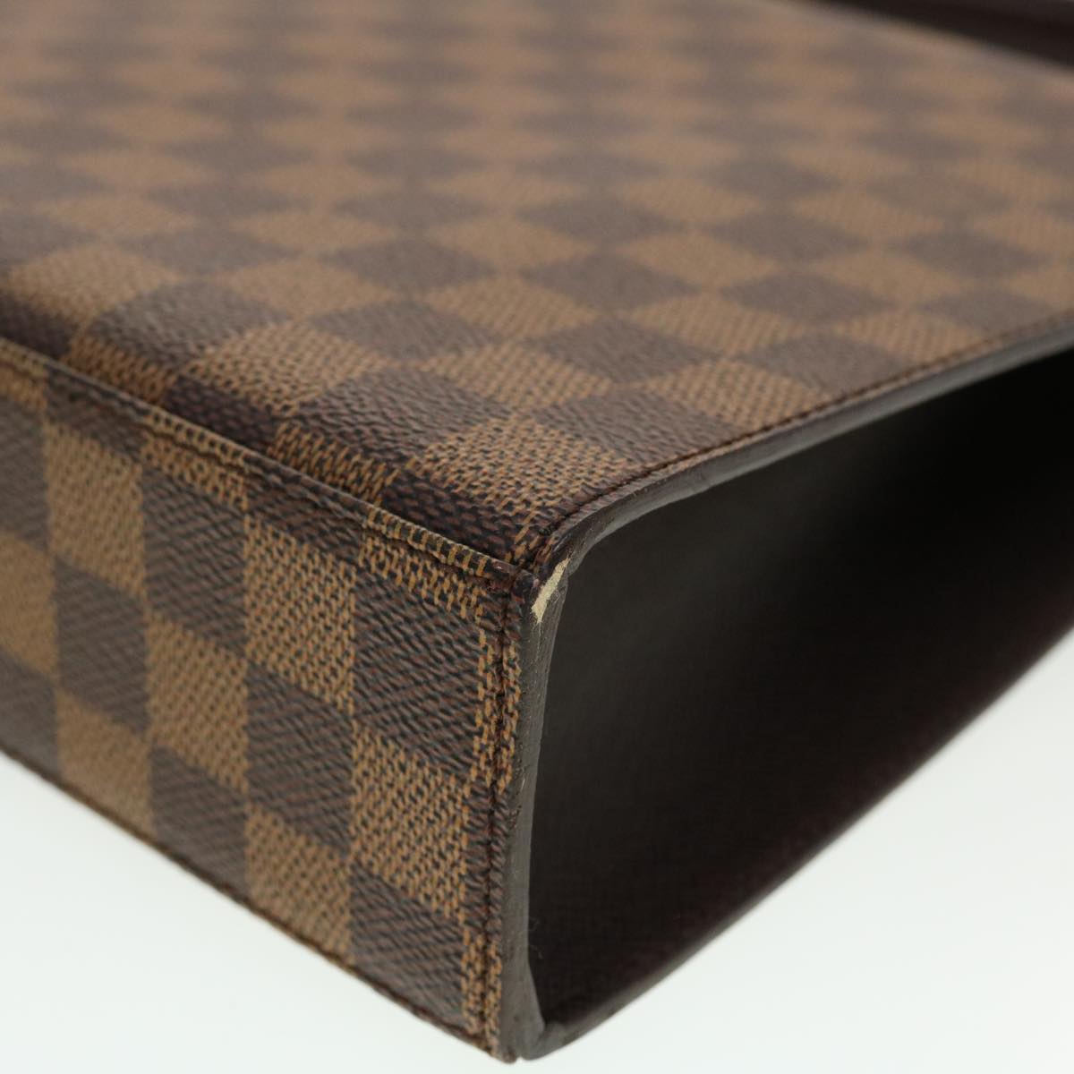 LOUIS VUITTON Damier Ebene Malesherbes Hand Bag N51379 LV 44244