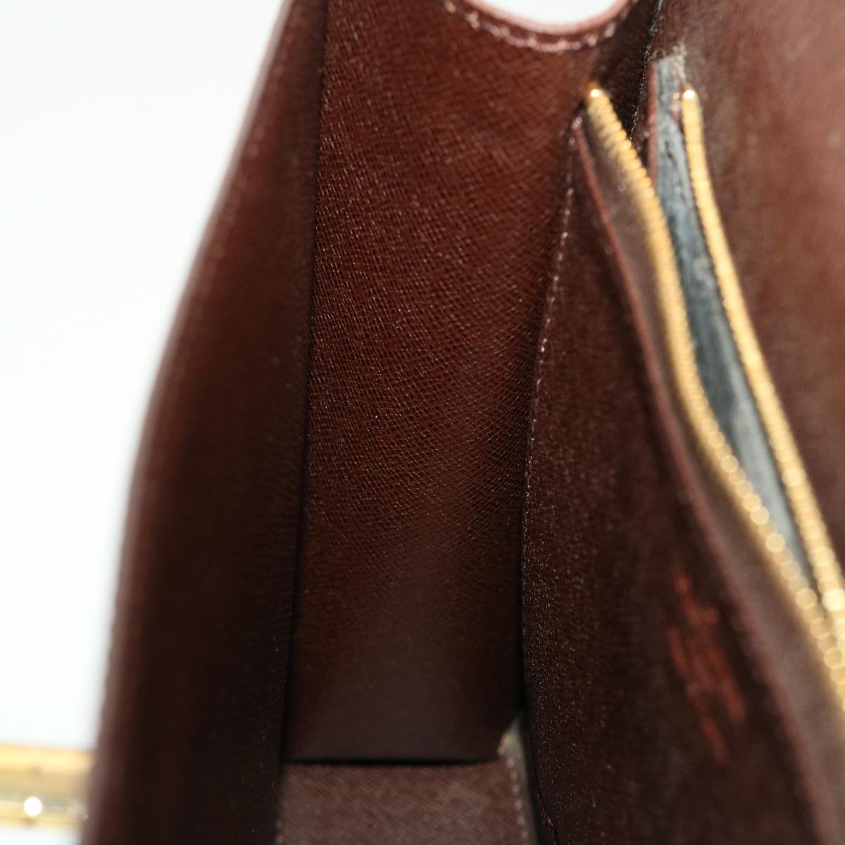 LOUIS VUITTON Damier Ebene Malesherbes Hand Bag N51379 LV 44244