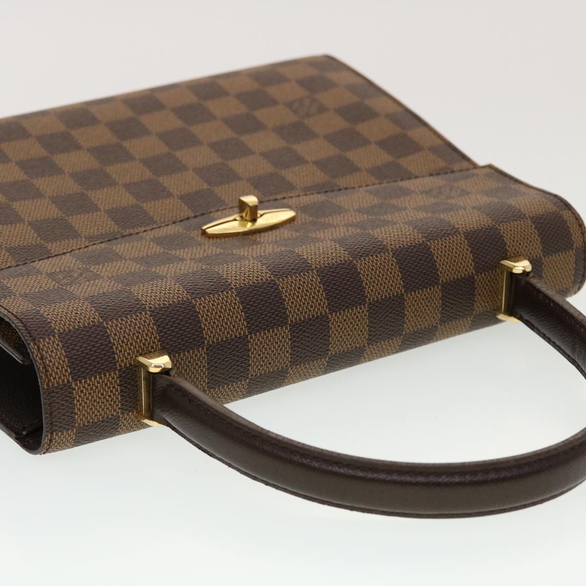LOUIS VUITTON Damier Ebene Malesherbes Hand Bag N51379 LV 44244