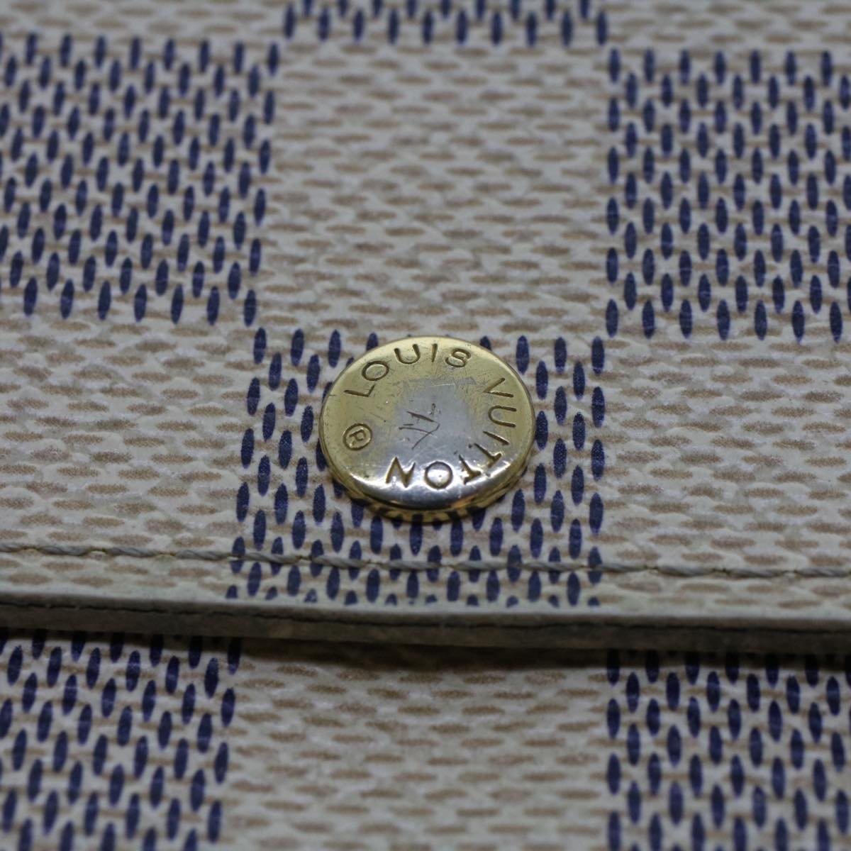 LOUIS VUITTON Damier Azur Portefeuille Sarah Long Wallet N63208 LV 44283