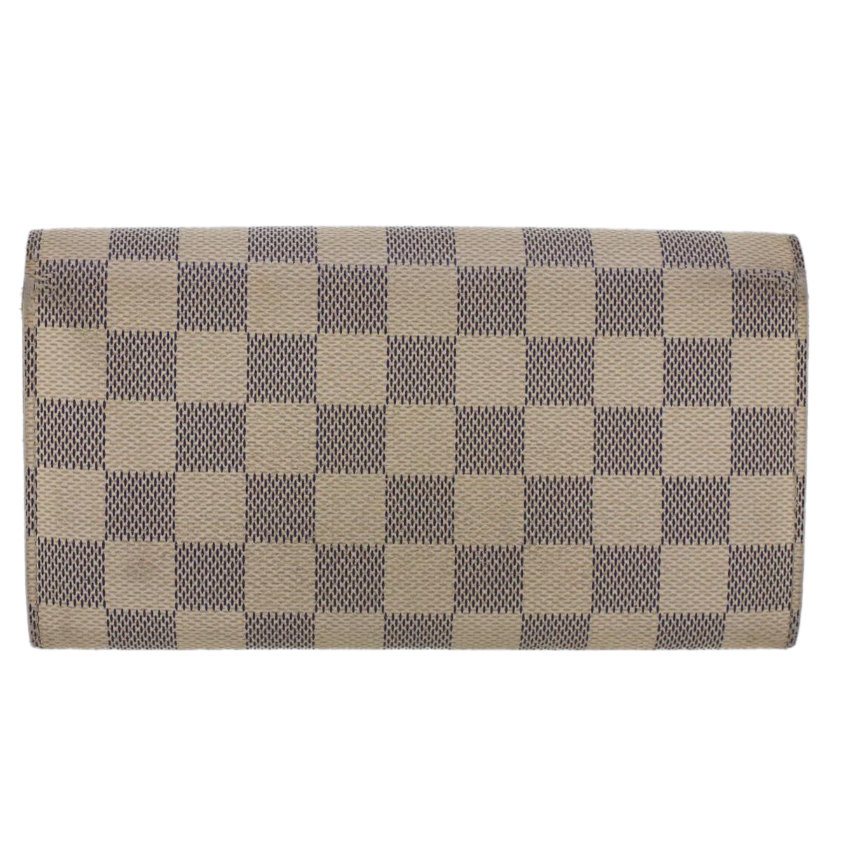LOUIS VUITTON Damier Azur Portefeuille Sarah Long Wallet N63208 LV 44283