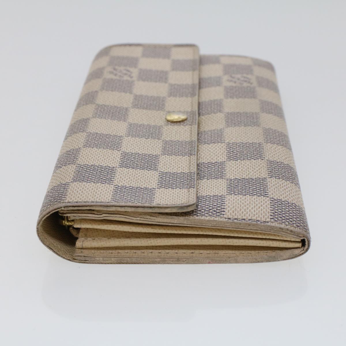LOUIS VUITTON Damier Azur Portefeuille Sarah Long Wallet N63208 LV 44283