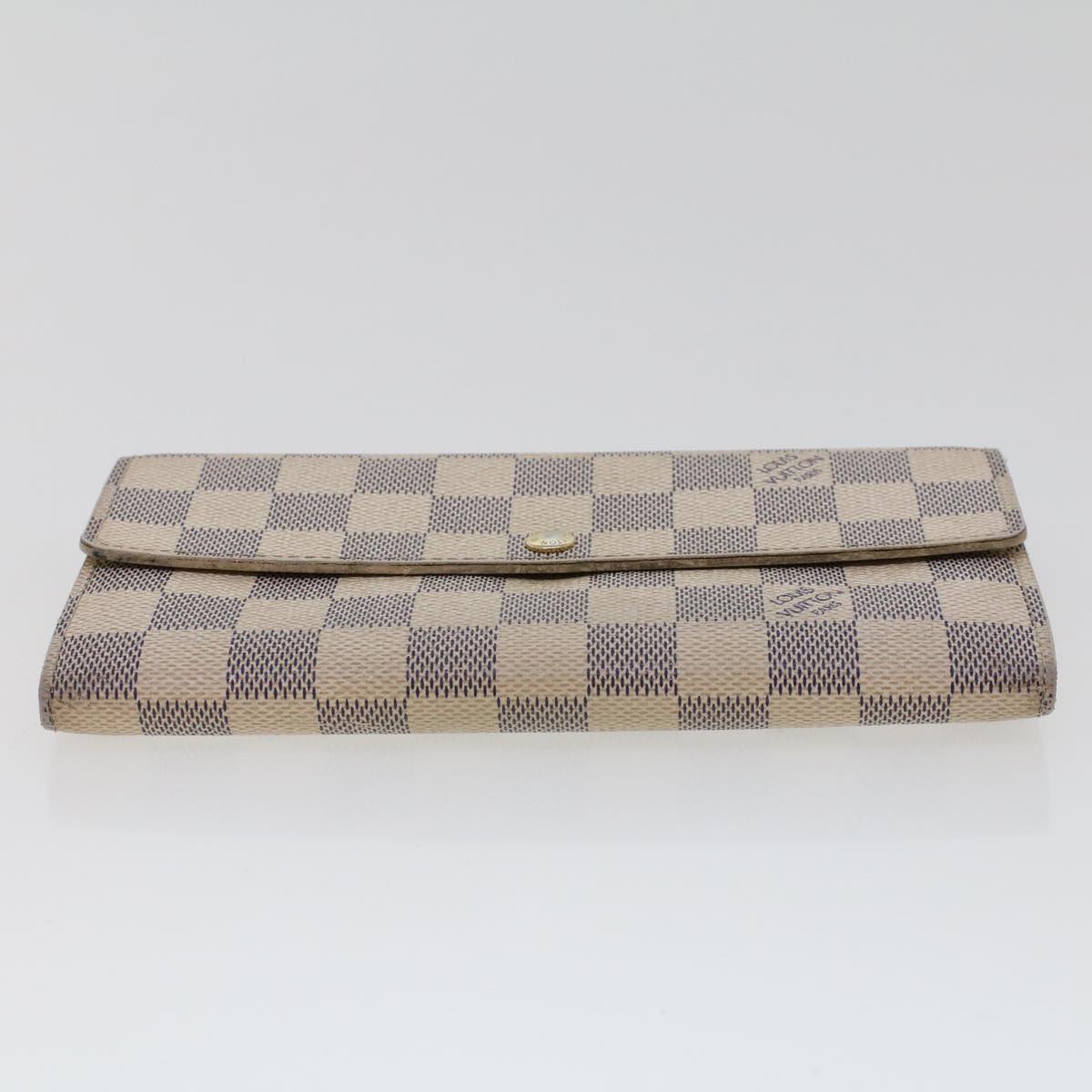 LOUIS VUITTON Damier Azur Portefeuille Sarah Long Wallet N63208 LV 44283