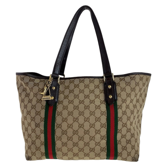 Luxury Gucci Trending 2025 GG Canvas Leather Tote Bag