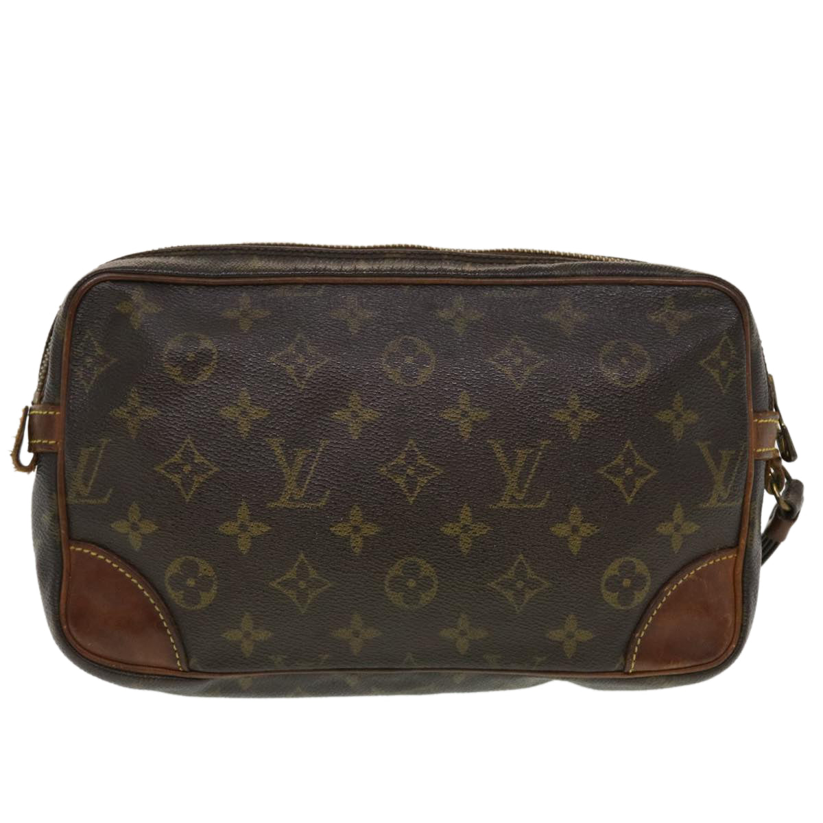 LOUIS VUITTON Monogram Marly Dragonne GM Clutch Bag M51825 LV 44312