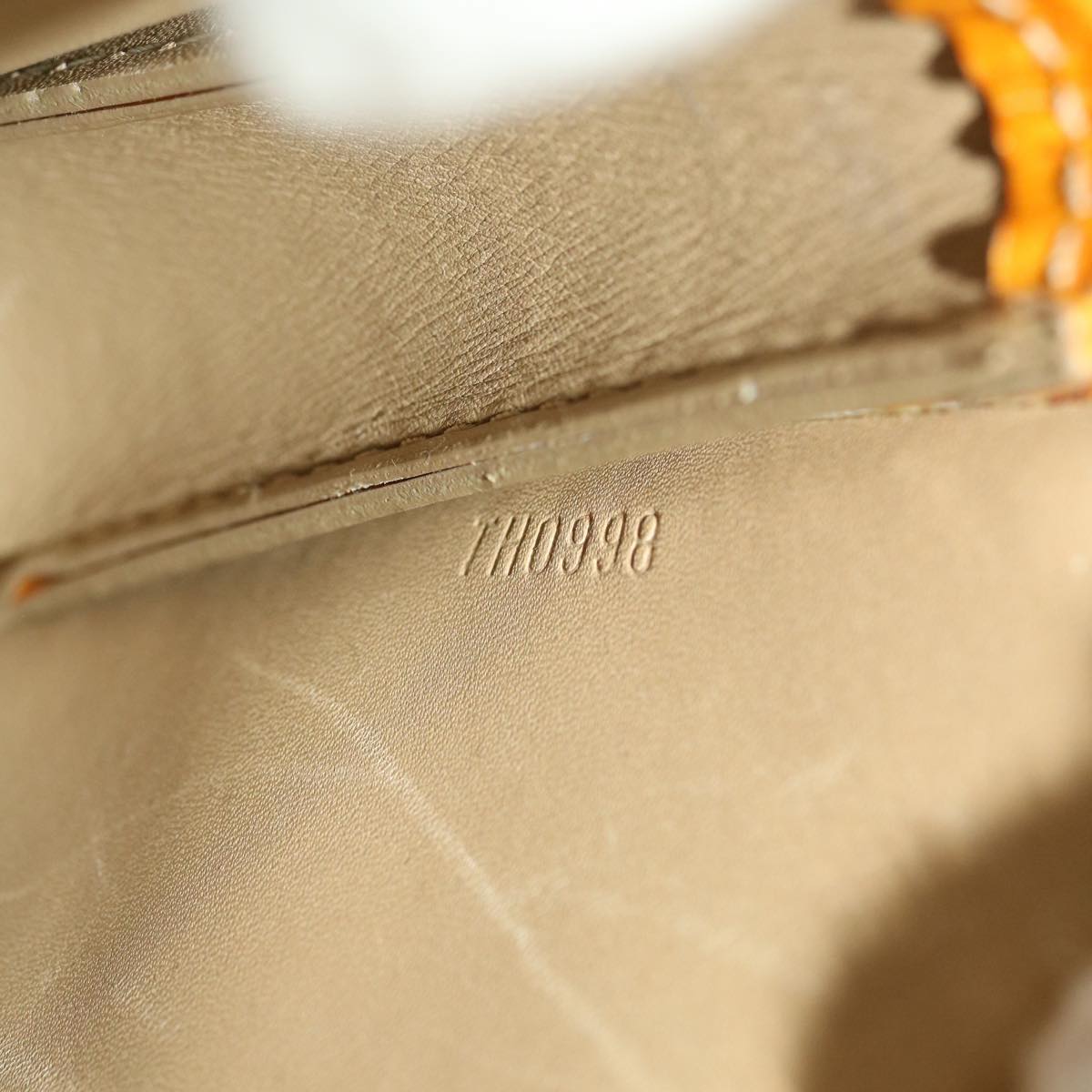 LOUIS VUITTON Monogram Vernis Lexington Accessory Pouch Beige M91010 LV 44315