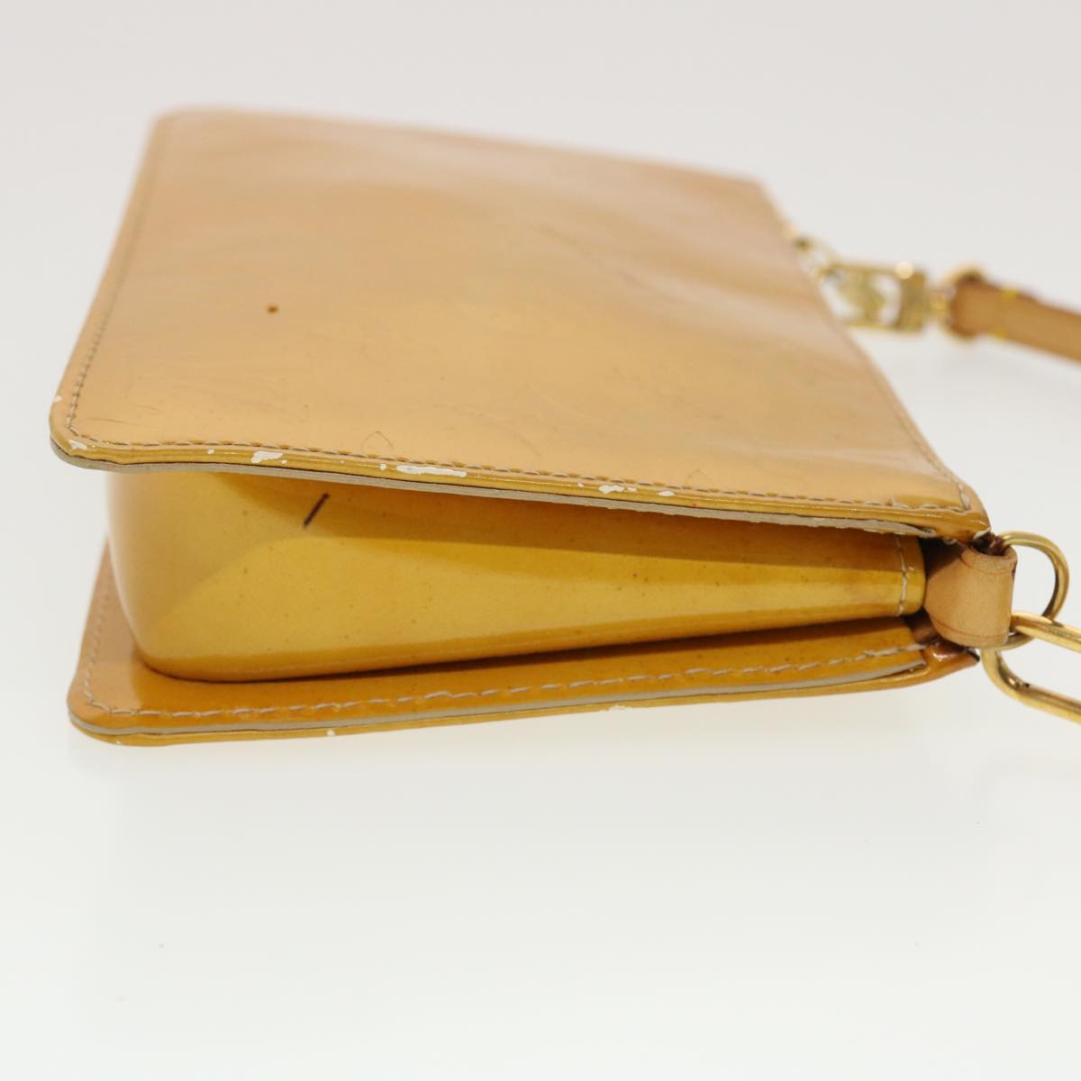 LOUIS VUITTON Monogram Vernis Lexington Accessory Pouch Beige M91010 LV 44315