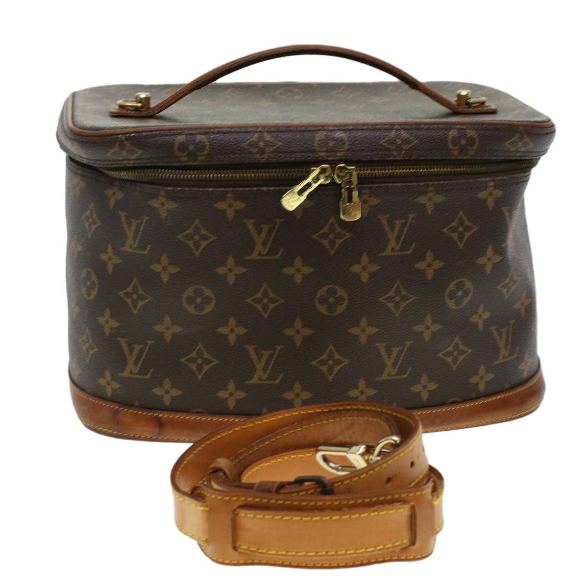 LOUIS VUITTON Monogram Nice Hand Bag 2way M47280 LV 44328