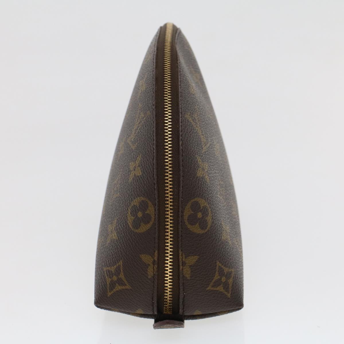 LOUIS VUITTON Monogram Trousse Demi Ronde Cosmetic Pouch M47520 LV 44329
