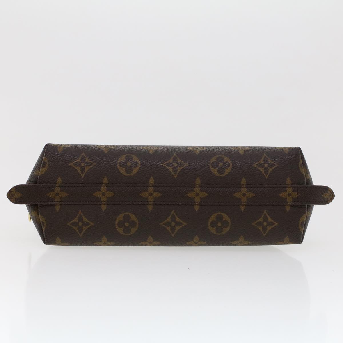 LOUIS VUITTON Monogram Trousse Demi Ronde Cosmetic Pouch M47520 LV 44329