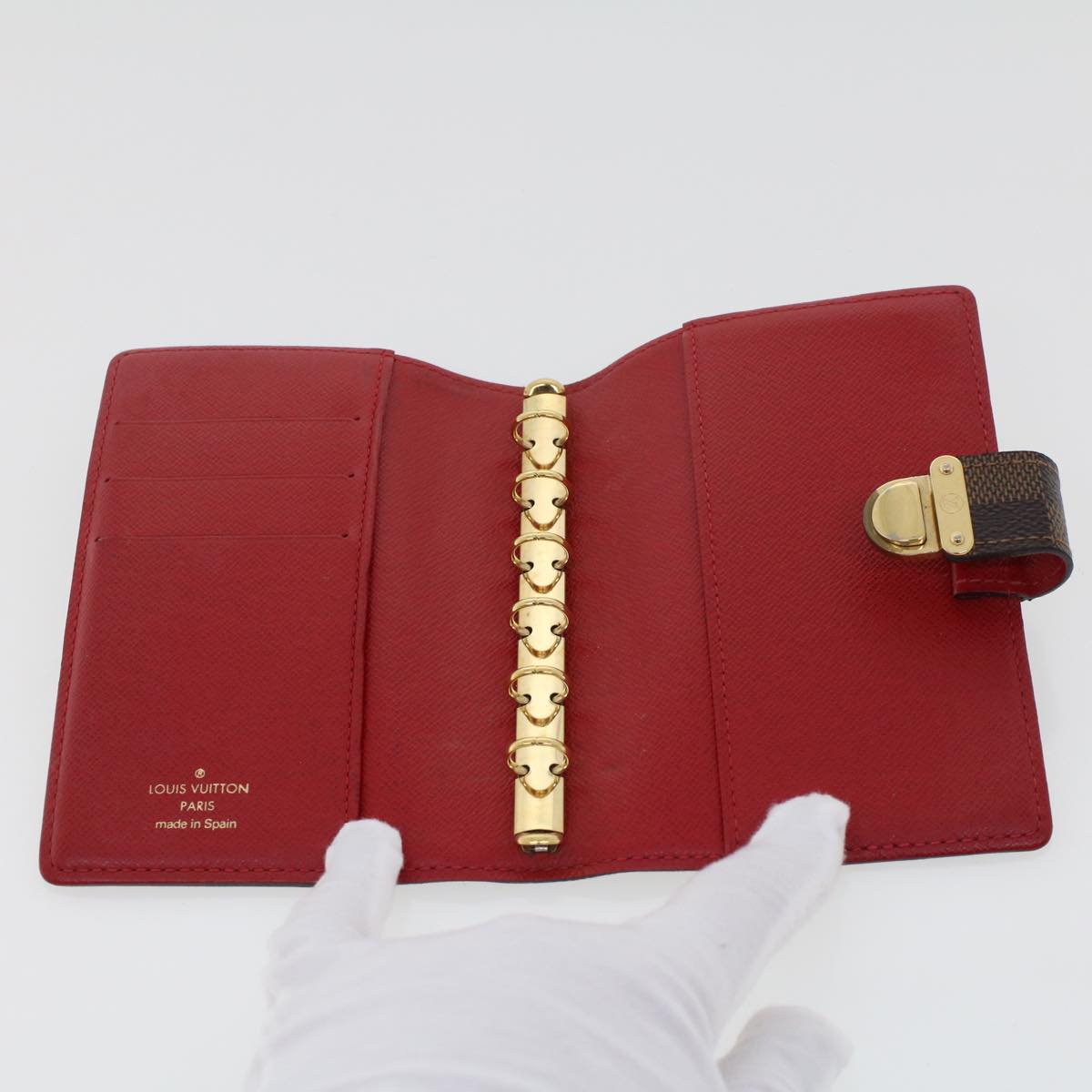 LOUIS VUITTON Damier Ebene Agenda PM Koala Day Planner Cover R21011 44350