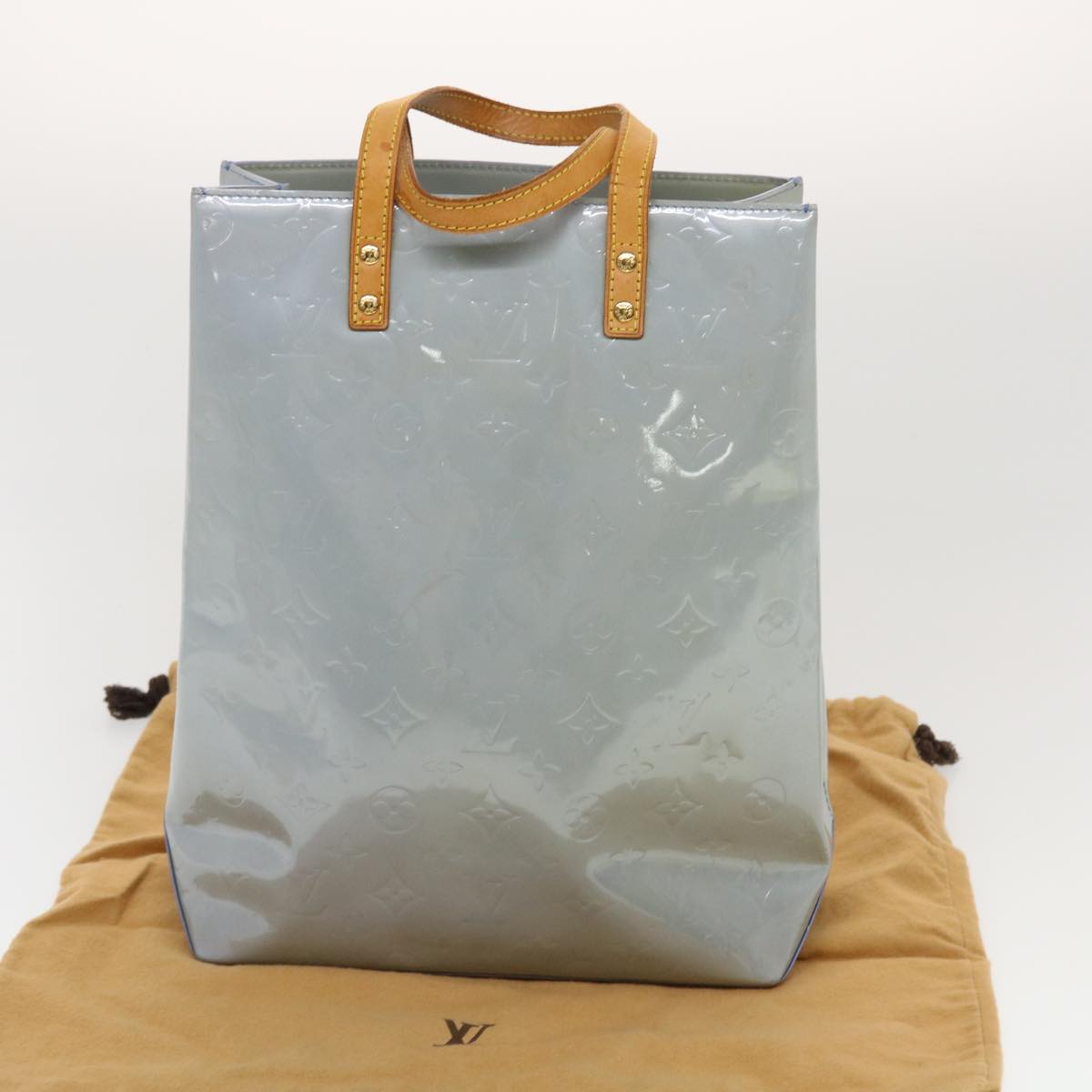 LOUIS VUITTON Monogram Vernis Reade MM Hand Bag Lavande M91226 LV 44352