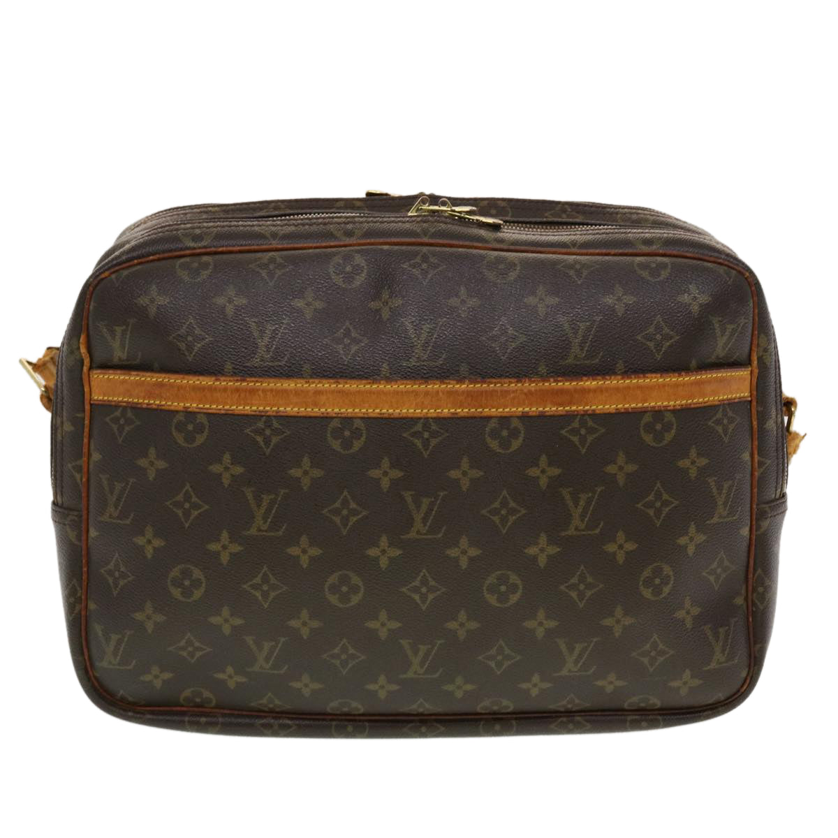 LOUIS VUITTON Monogram Reporter GM Shoulder Bag M45252 LV 44357